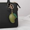 Practical Fashionable Key Holder Leather Fruit Keychain Creative Bag Charm Leather Texture for Students Professional