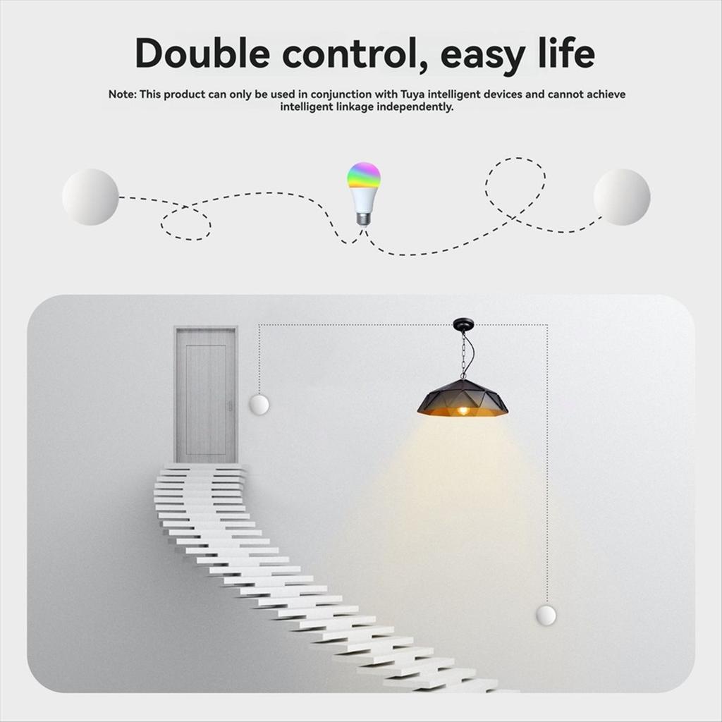 Tuya ZigBee Button Smart Scene Switch Wireless Scene Button Controller Remote Control Work with Smart Life App Scenarios