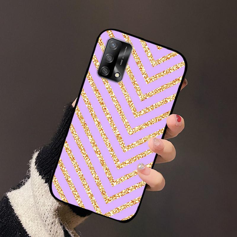 For OPPO A74 4G Oppo F19 Case Luxury Flower Black Soft Silicone Phone Case For OPPO A74 4G Back Cover F19 Coque Cartoon Bumper