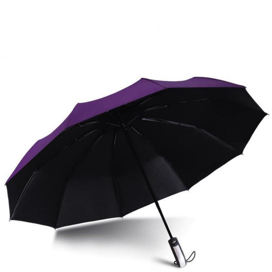 Business Strong And Durable Wind-resistant Umbrella Rain Shine Large Folding Sun UV Protection Anti-Rebound Umbrellas.