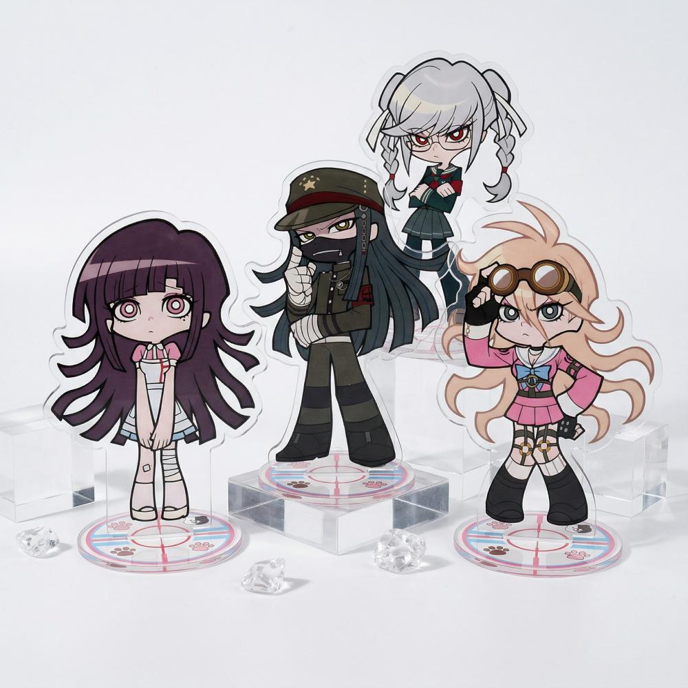 10cm Q Version Danganronpa Acrylic Stand Key Nagito Chiaki Kokichi Kyoko Anime Desktop Decor Birthday Collection Gift