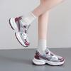 Fashion Spring Autumn Mix Color Breathable Sneakers for Women Fashion Lace Up Thick Sole Vulcanized Shoes Woman Platform Sport Shoes