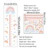 Cartoon Rainbow Height Scale Wall Sticker for Kids Room Decoration Home Bedroom Mural Decor Self-adhesive Decals