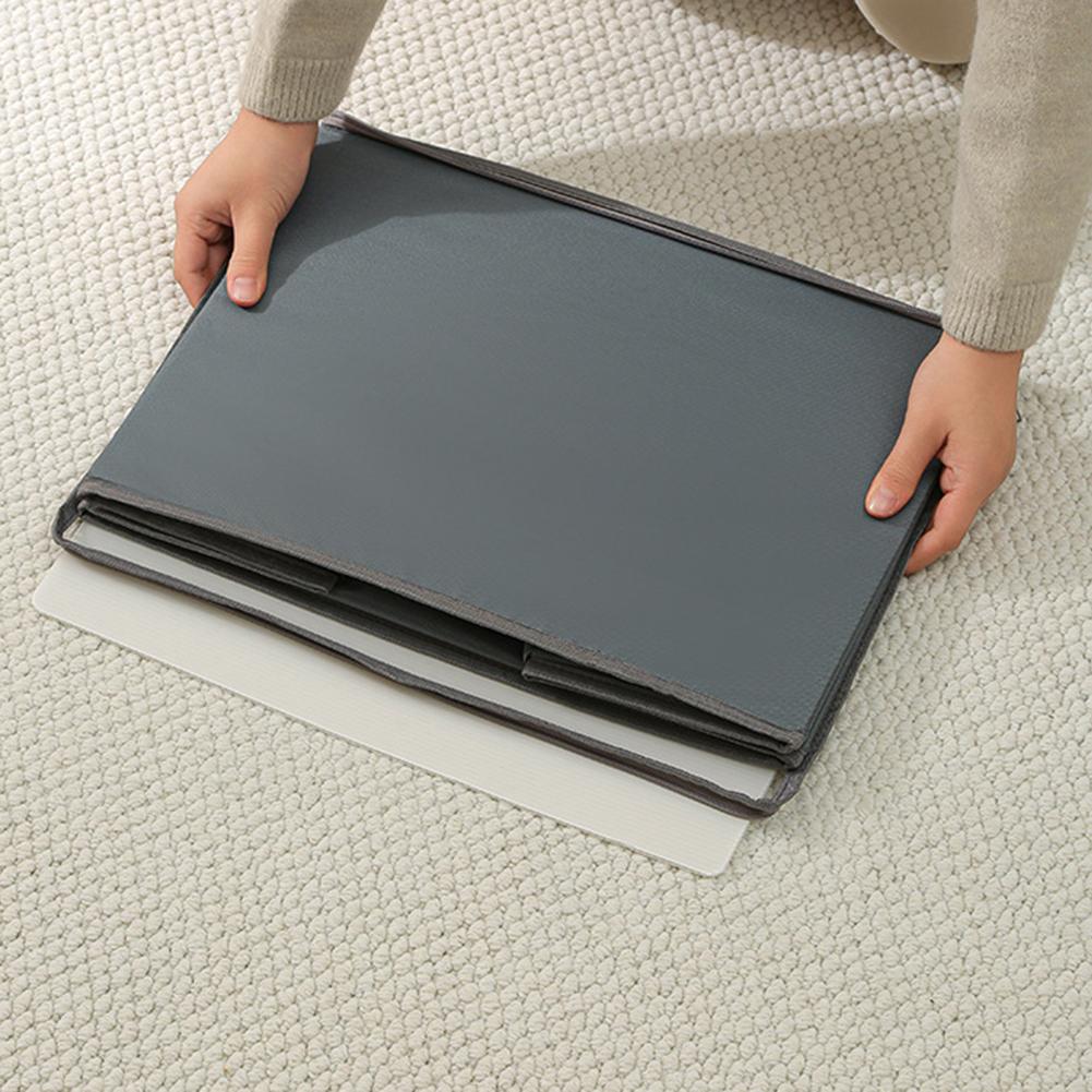 Foldable Shoe Storage Box with 16 Adjustable Dividers Fabric Material for Customizable Shoe Storage and Space Saving