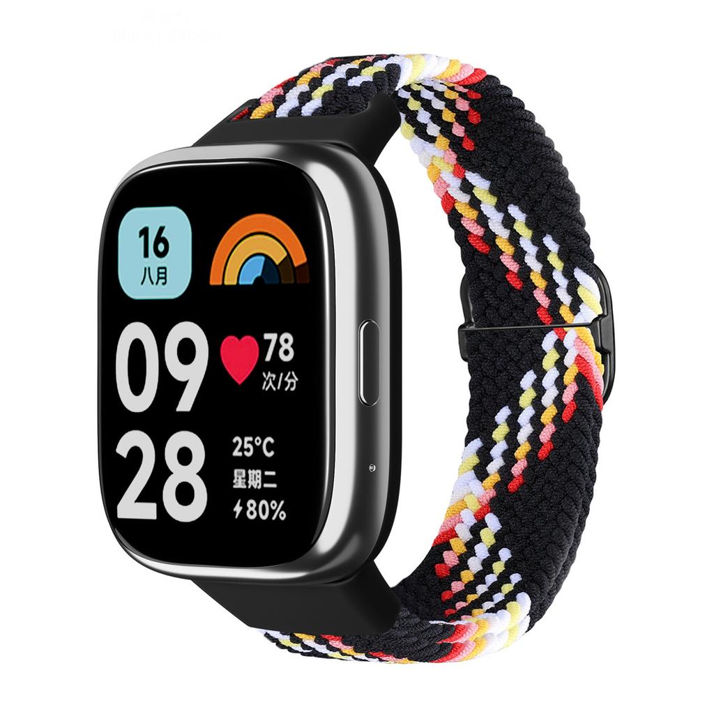 Geflochtene Solo-Schlaufe für Xiaomi Redmi Watch 3 active Armbänder Zubehör Sport Nylon Atmungsaktiv Ersatz Correa Redmi 3 Lite Band