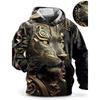 Kapuzenpullover mit langen Ärmeln - Gemustertes Kleidungsstück - Geeignet für Männer und Frauen - Streetwear lässiger lockerer Kapuzenpullover