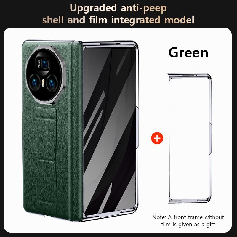 Leather Phone Case for Honor Magic Vs3 V2 Vs2 Magnetic Wrist Strap Stand Kickstand Cover With Anti-peeping Protection Flim