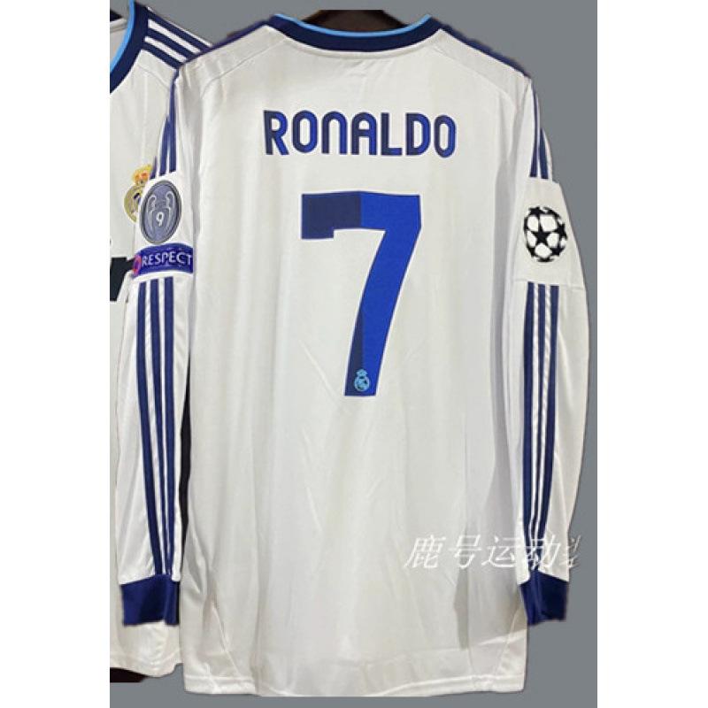 Vintage Jerseys, Soccer Uniforms, AC Ronaldo, Ronaldinho, Zidane, Long-sleeved Sportswear, National Team Uniforms