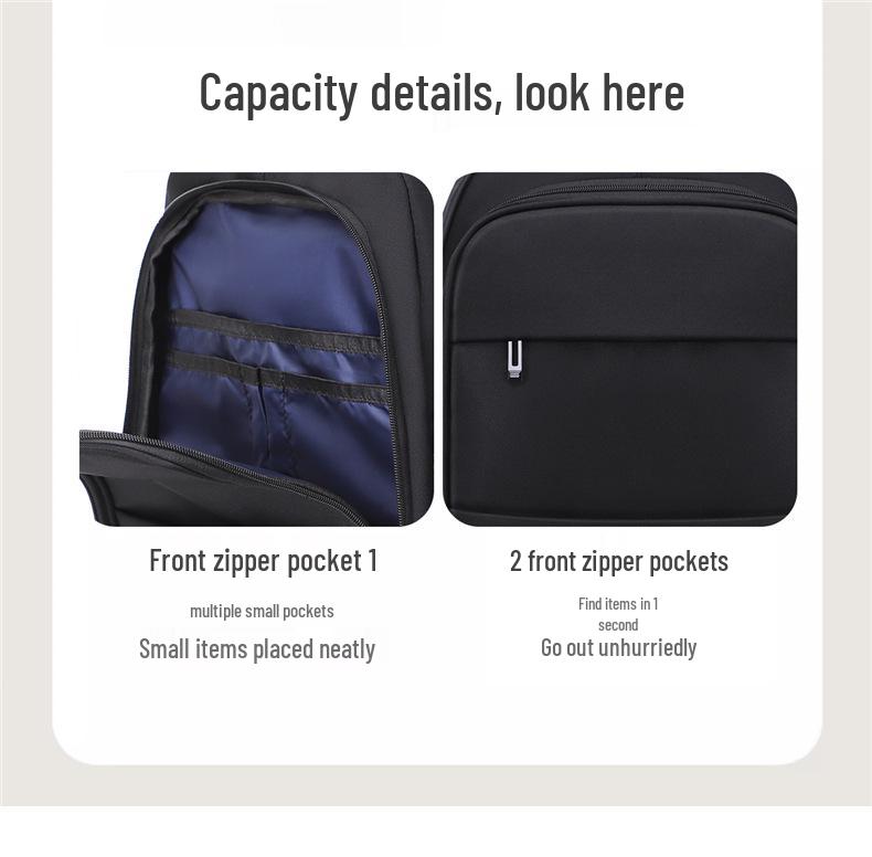 Versatile Men's Backpack: Trendy, Spacious, Lightweight Shoulder Bag for Business and School.