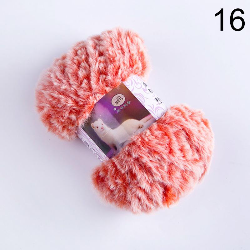 

Імітація норки товста вовна Ручне в язання DIY імітація хутра хутро оксамит норка оксамит шапка шарф ковдра лінія