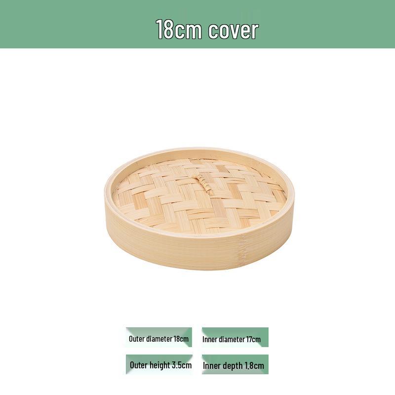 Portable Bamboo Steamer Basket with Lid for Mantou, Baozi, Xiaolongbao – Stackable Woven Design