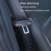 Universal Car Seat Belt Buckle Clip Protector leather Interior Button Case Anti-Scratch Cover Safety Car Accessories