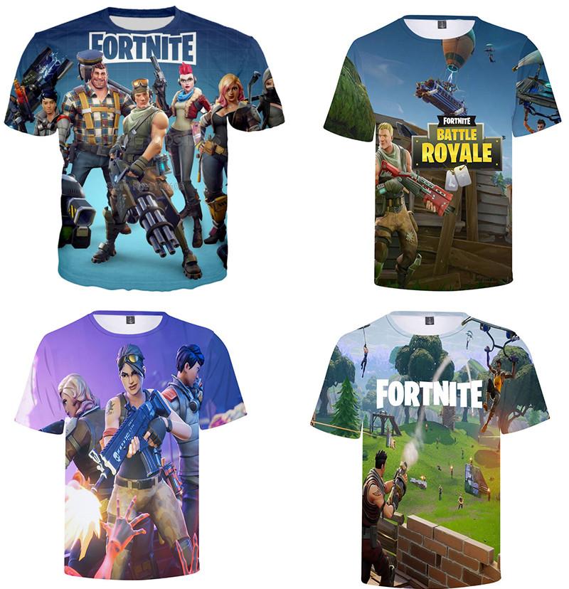 Fortnite T Shirt For Teens With 3d Print Summer Breathable Cotton Tee