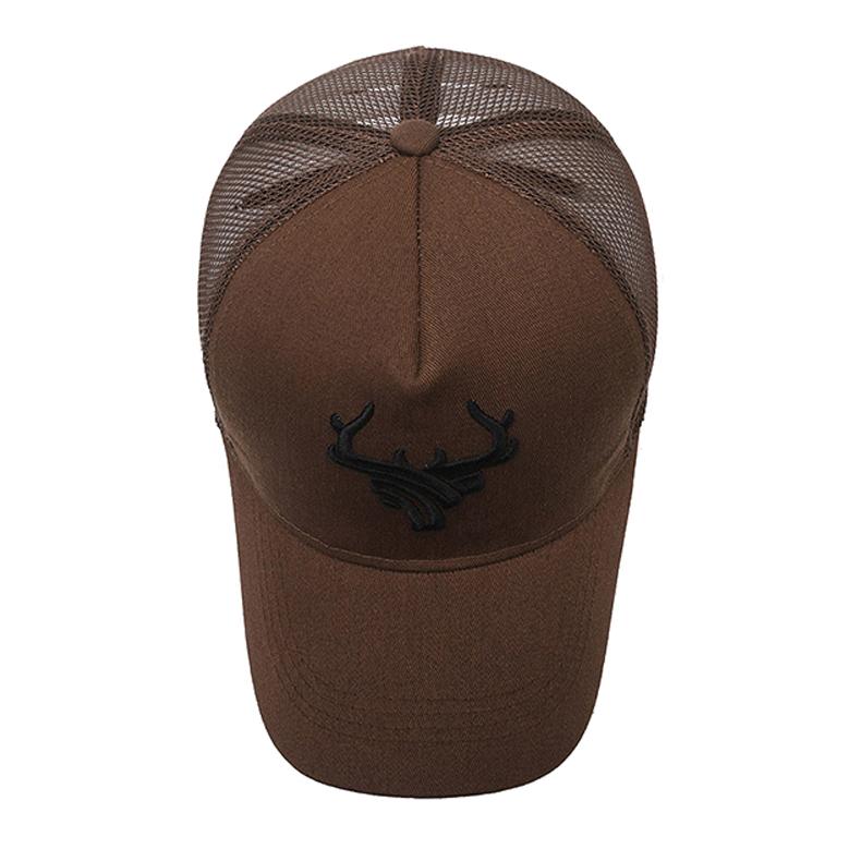 Deer Kopf High Top Baseball Cap Herren Sommer atmungsaktiv Sonnenschutz Sport Hut dünn