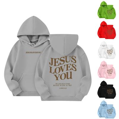 Sweatshirts For Teen Girls Letter Print Graphic Hoodies Casual Long Sleeve Drawstring Pullover Cute Oversized Hoodie