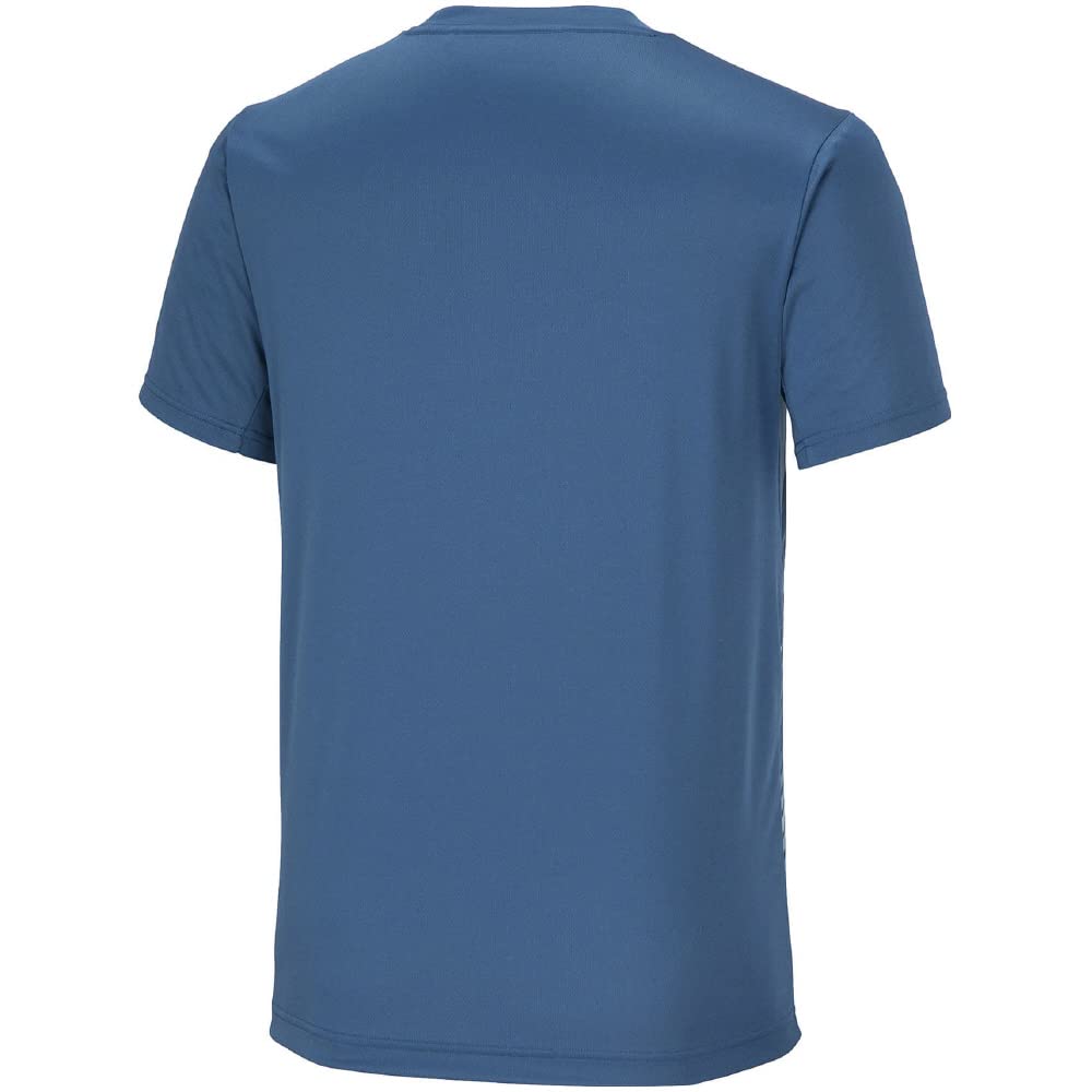 Tennis Wear RB Practice Shirt Short Sleeve Sweat Absorbent Quick Drying 62JAAZ11 Blue Turquoise S [Mizuno] Navy/Blue