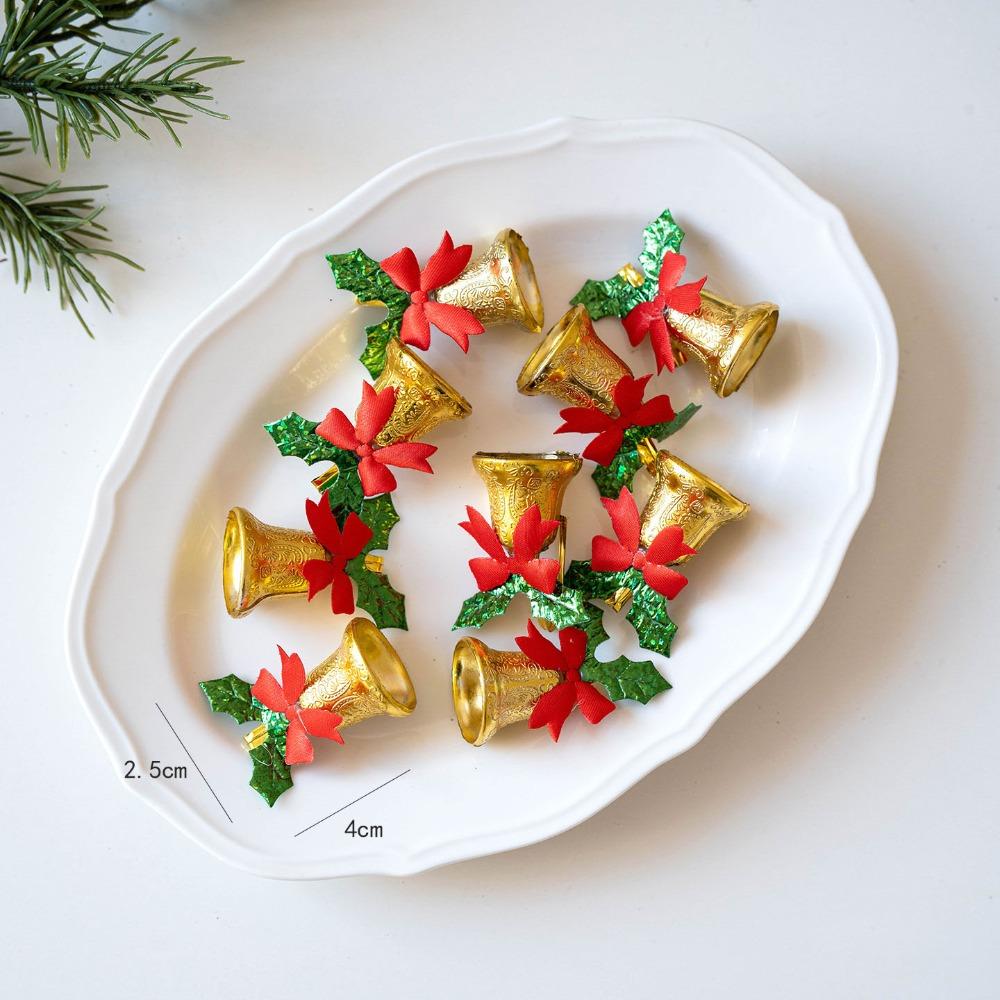 

6/9Pcs Plastic Christmas Ornaments bow Xmas Tree Decorations Festival Party Celebration E-Plastic No Sound