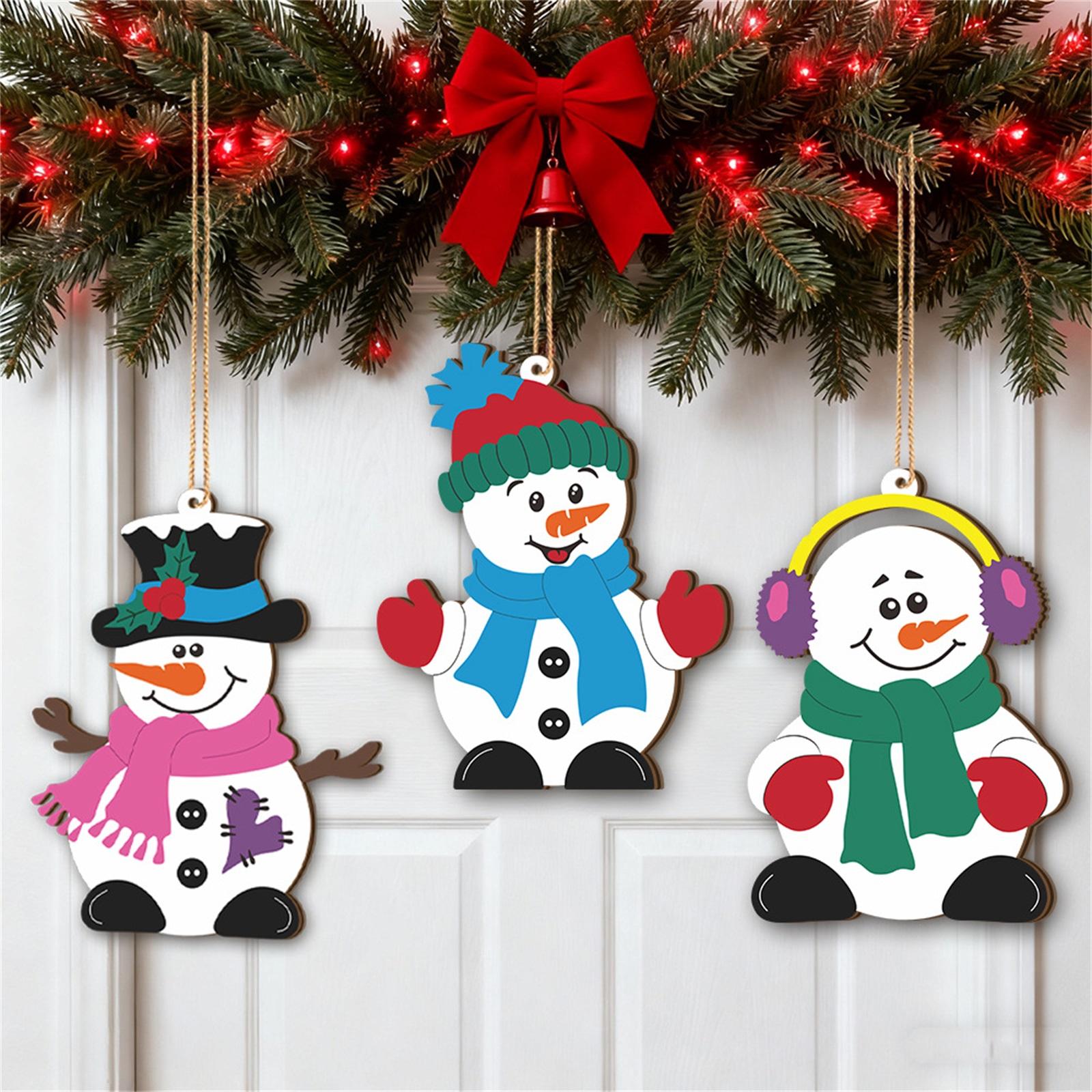 

2dChristmas Cute Red And Blue Clown Festival Atmosphere 2D Acrylic 360 Rotating Ornament Gift Ornament One Size