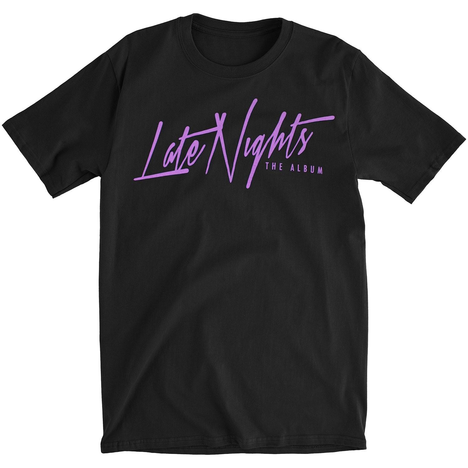 Мужские Jeremih Late Nights (черный) Футболка Маленькая Черная S
