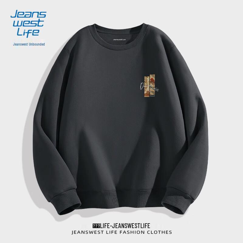 

JEANSWEST LIFE Men s Dunhuang Style Pullover Sweatshirt 4XL