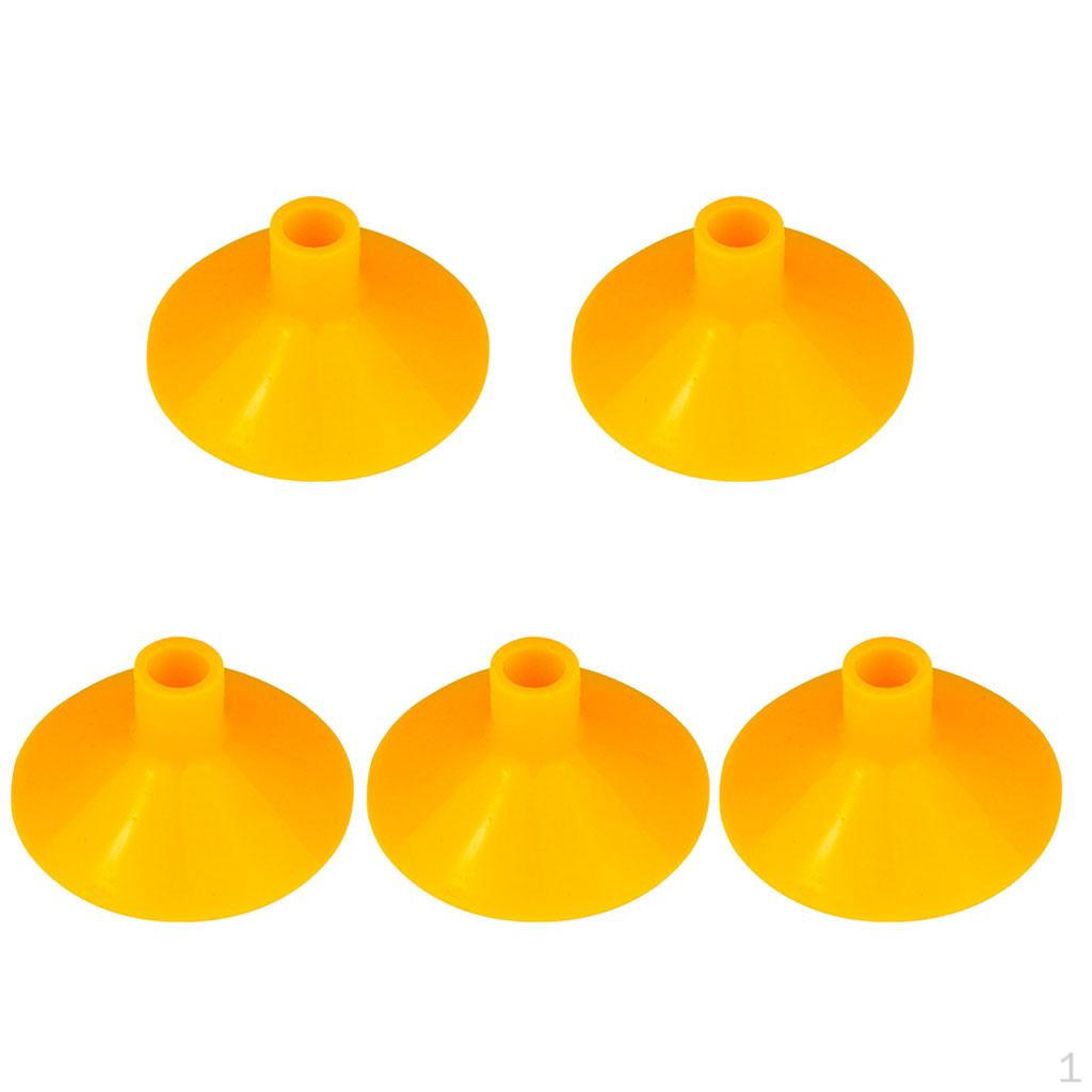 

5 резиновых присосок для детей, рыбалка жёлтый