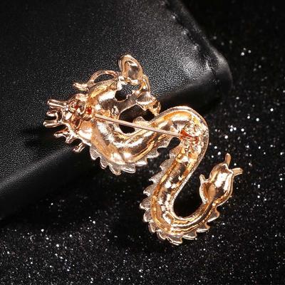 1 Pcs Dragon Collar Men's Badge Gift Jewelry Brooch Pins Corsage Suit Accessories