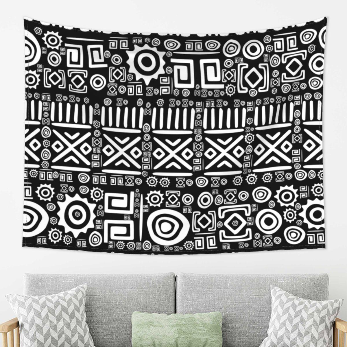 

Ethnic African Pattern Tapestry Decor Art Aesthetic Tapestries for Living Room Bedroom Home Wall Cloth Wall Hanging 74x94cm(29x37in)