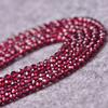 2MM 3MM 4MM Natural Mozambique Garnet Faceted Hard Polished Shiny Football-shaped Loose Beads Semi-finished Beads