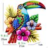 Creative Parrot Wall Art Sculpture Hanging Decor Ornament Metal for Living Room Home