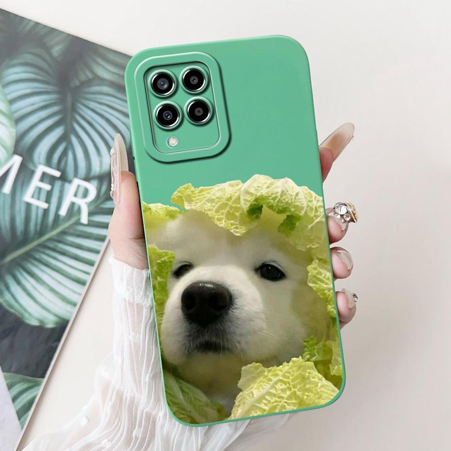 For Samsung M33 M53 5G Case SM-M336B SM-M536B Camera Protection Soft Cover On Samsung Galaxy M33 M 33 M 53 GalaxyM53 Flower Case