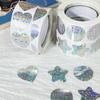 500pcs/roll 1inch Sequin Sticker Star Heart Circle Decor Sticker Gift Decor Sticker Birthday Baby Shower Party Decor Supplies