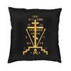 Cool Golgotha Cross Orthodox Church Square Throw Pillow Case Home Decorative 3D Two Side Print Cushion Cover for Living Room