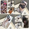 Cute Pug Dog Phone Case For Xiaomi Redmi Note 15 Pro Plus 13 12 11 9 10 14 Pro 10C 12C 13C 14C 15C Cover