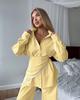 2025 Autumn Fresh Loose Lace Striped Three-Piece Set: Stylish Casual Design