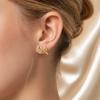 1 Pair Gold Plated Bow Earrings for Women Girls, Minimalist Cute Bow Stud Earrings, Jewelry Gifts for Wife, Girlfriend