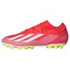 X CRAZYFAST LEAGUE AG Artificial Ground Cushioning, Wear Resistant Soccer Shoes Unisex Red White Sneakers IF0678