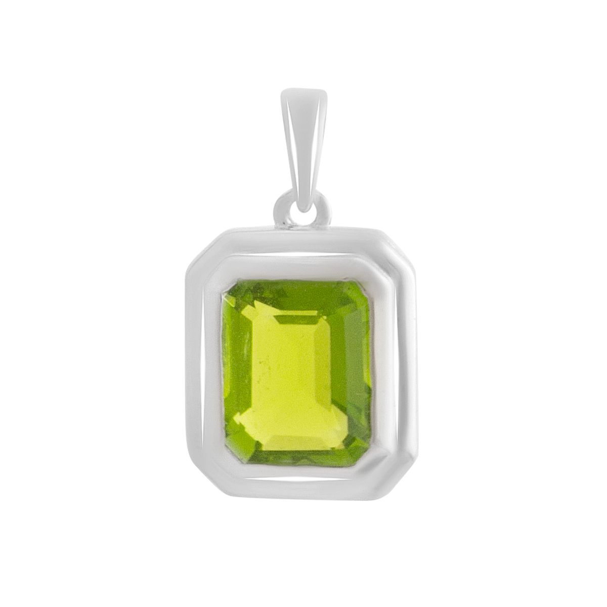

Срібна підвіска з хризолітом 2.85ct (2181767) смарагдовий