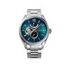 Orient Star M34 F7 Semi-Skeleton Automatic Watch, Men's Blue-Green, Made In Japan, with a 2-Year Manufacturer's Warranty (RK-BY0001A)