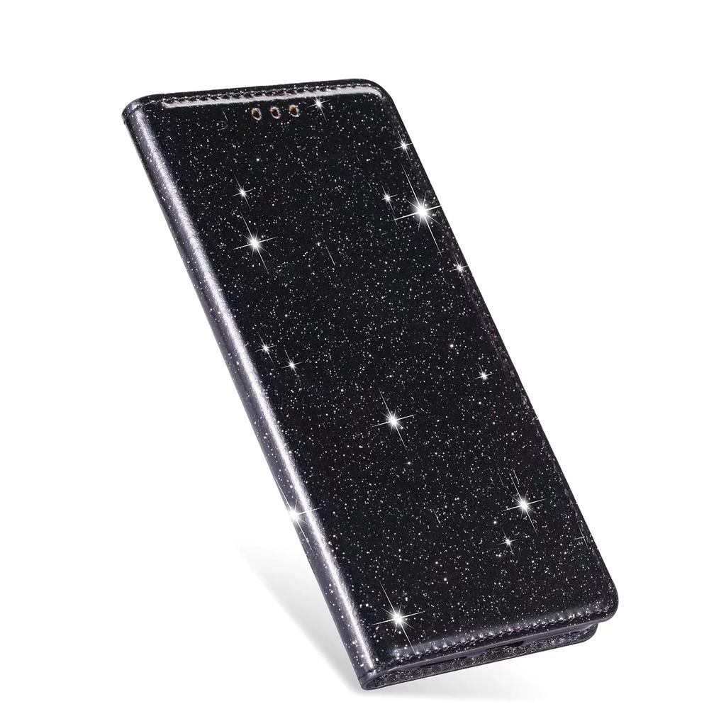 Glitter Bling Leather Case for iPhone 17 16 15 14 13 12 11 Pro XS Max Air XR 8 7 Plus SE Card Holder Magnetic Flip Wallet Cover