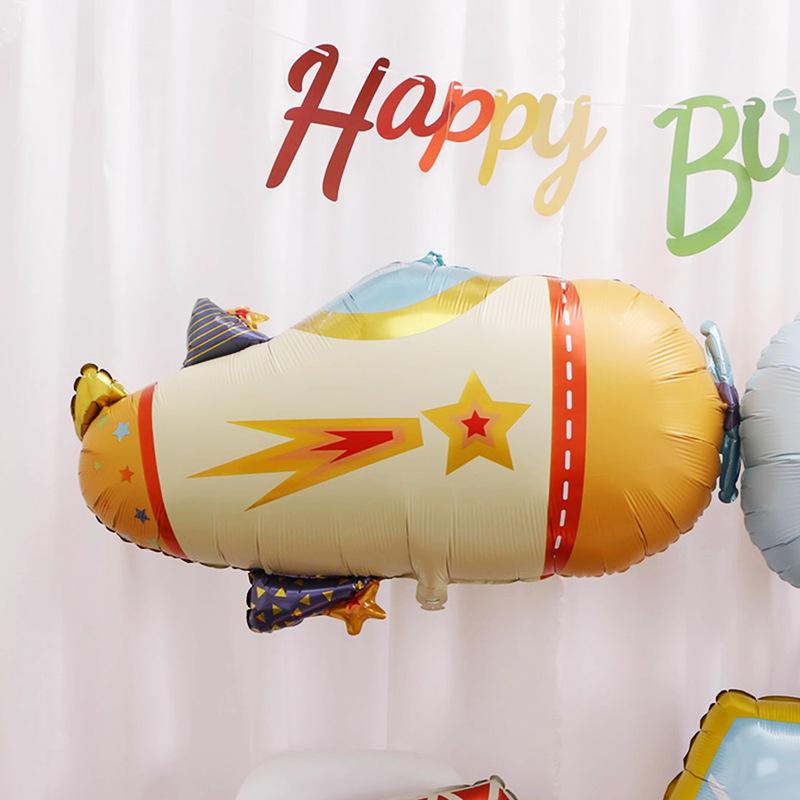 Matte Aluminum Film Balloon Cartoon Car Airplane Submarine Balloon Children'S Birthday Party Arrangement Props