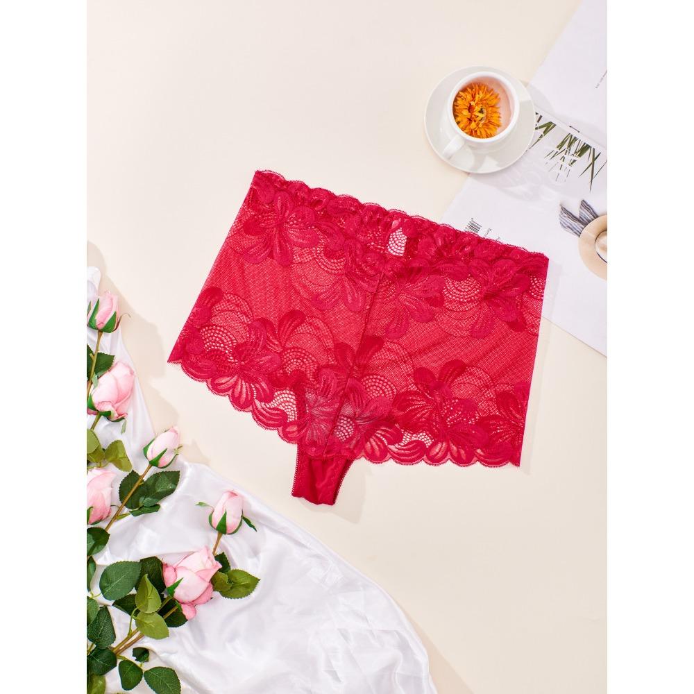 

CFSC Женское нижнее белье больших размеров, однотонное нижнее белье с принтом XXXXL красный