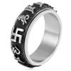 2026 Rotating Ring Six-character Mantra Men's Index Finger Daming Curse Single Trendy Male Mature Personality Ring Male Retro