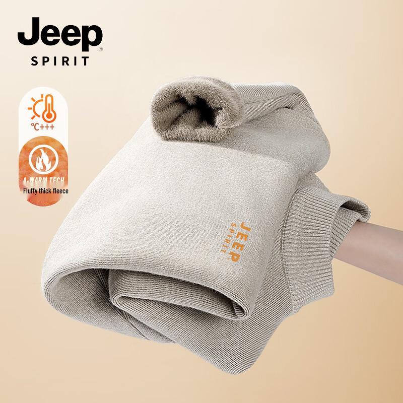 

JEEP SPIRIT Men s Winter Thermal Plush-Lined Half-High Collar Sweater 2XL