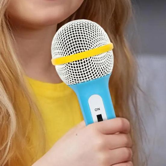 Дитячий іграшковий мікрофон для сцени, навчальний несправжній мікрофон для дітей, реалістичний, легкий пластик, для рольових ігор, співу, ведучого, інтерв'ю, подарунок для дітей