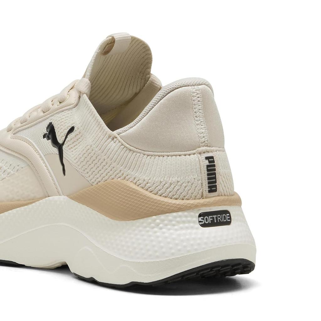 PUMA SOFTRIDE Maeve Running 2025 Alpine Black Size cm Women's Shoes, Spring/Summer Colors Snow/Warm White/Puma (16), 22.0
