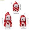 K1AE Christmas Snowman Decorations Plush Snowman Ornaments for Garden Outdoor Party