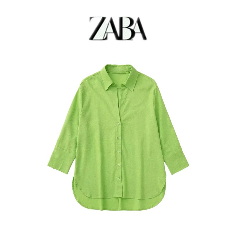 Ur Women's Spring Clothing Fashion Casual Long Sleeve Linen Shirt