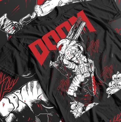 OG D00M Slayer Premium Unisex T-Shirt, Gamer-Geschenk, Gaming-Shirt, Doom-Fan-Bekleidung,