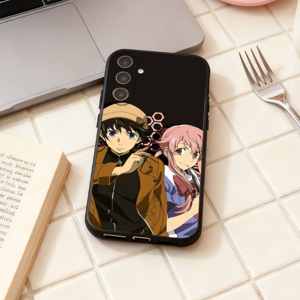 The F-Future Diary Anime  phone Case For Samsung Galaxy A73,A72,A71,A70,A53,A52,A51,Others Soft Black Shell