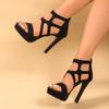 Neue offene Schuhe, Sandalen, Damen-Slipper mit niedrigem Absatz, Keilabsatzschuhe
